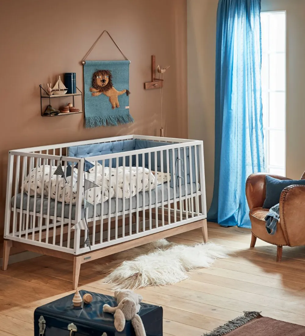 Leander Senge*Luna Babyseng - 140x70 - Hvid/Eg