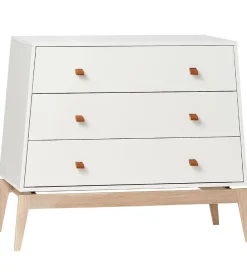 Leander Kommoder*Luna Kommode - 103x52x86 - Hvid/Eg
