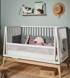 Leander Senge*Luna Ombygningssæt Til Babyseng - 140 cm - Hvid