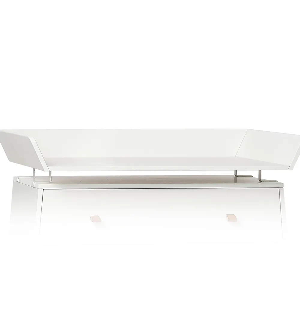 Leander Pusleborde|Kommoder*Luna Pusleenhed til Kommode - 99x72x12 cm - Hvid