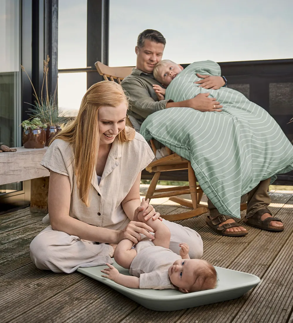 Leander Pusletid|Puslepuder Og -Underlag*Matty Puslepude - Mini - Sage Green
