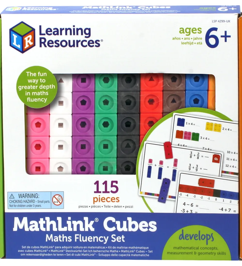 Learning Resources Kreasæt*Legetøj MathLink Cubes - Matematik For Begynd