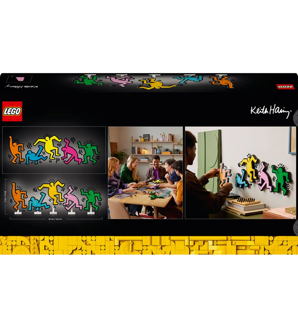 Lego®|Konstruktionslegetøj-LEGO® Art - Keith Haring - Dansende figurer 31216 - 1773 Dele