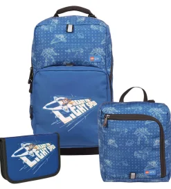 Skoletasker|Penalhuse-LEGO® Tasker LEGO® City Skoletaskesæt - Space Explorer - 20,5 L - Blå