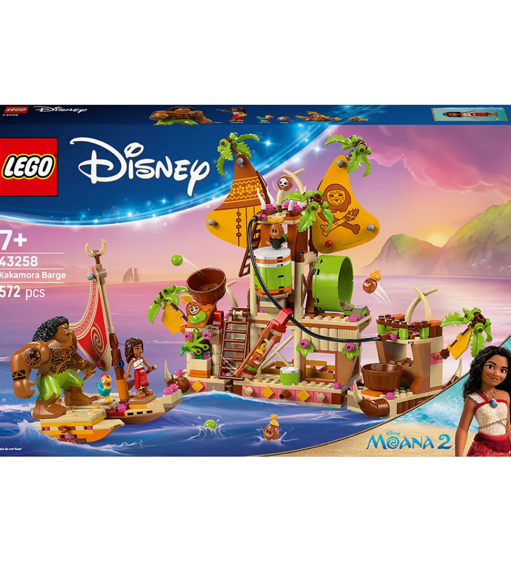 Lego®|Konstruktionslegetøj-LEGO® Disney - Vaiana 2 - Kakamora-båd 43258 - 572 Dele