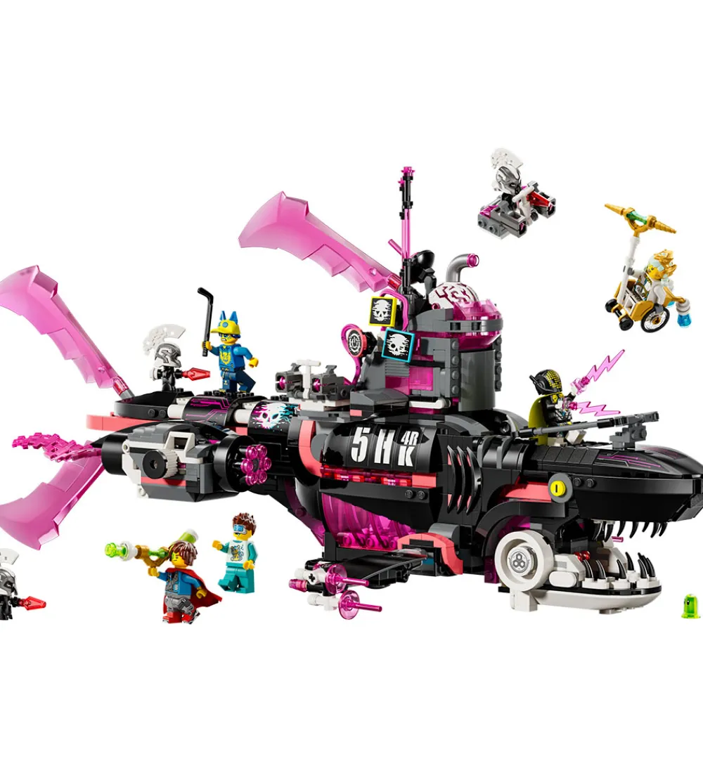 Lego®|Konstruktionslegetøj-LEGO® DREAMZzz - Mareridtshaj-ubåd 71500 - 1413 Dele