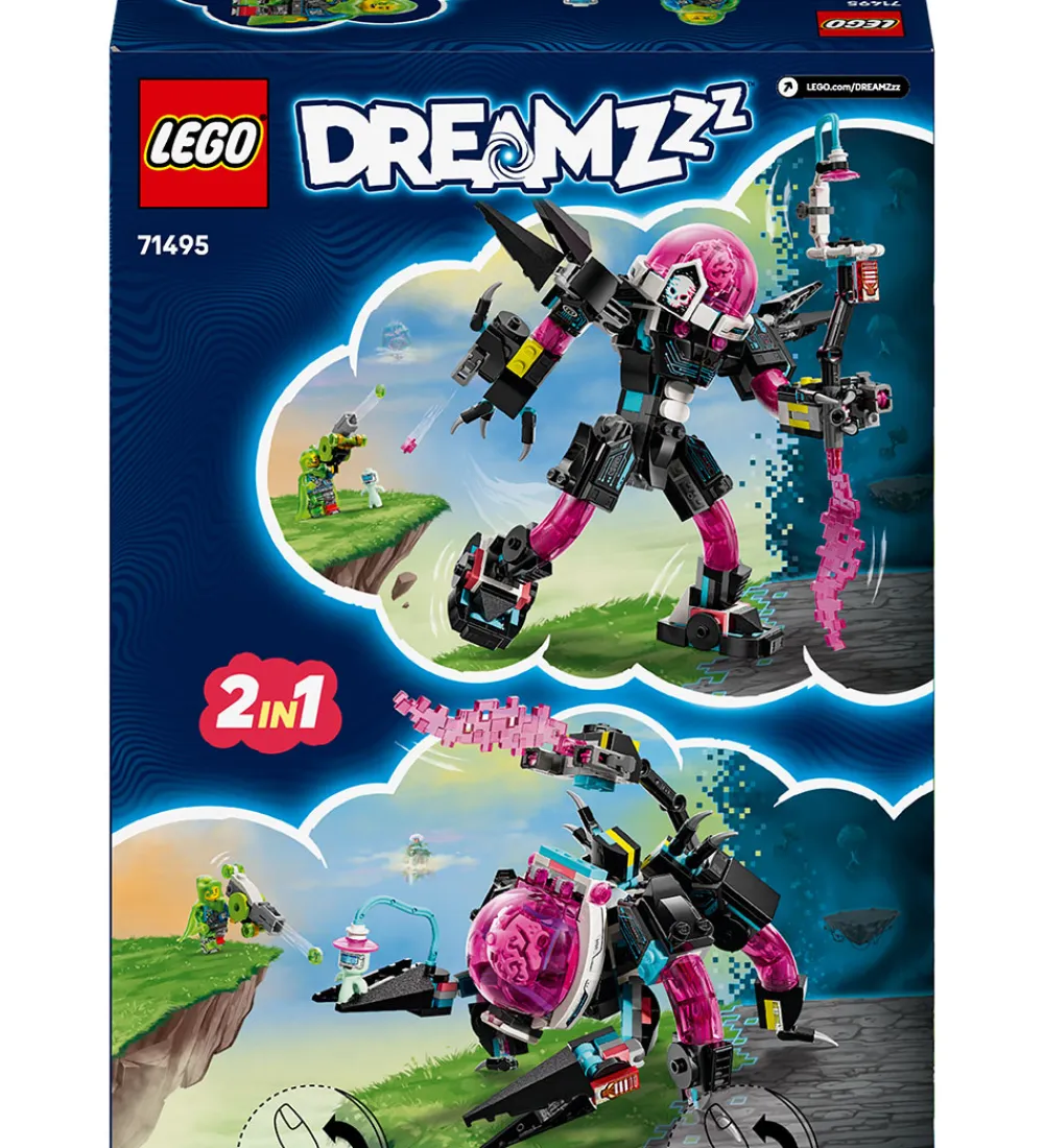 Lego®|Konstruktionslegetøj-LEGO® DREAMZzz - Mateo mod cyberhjerne-mech 71495 - 368 Dele