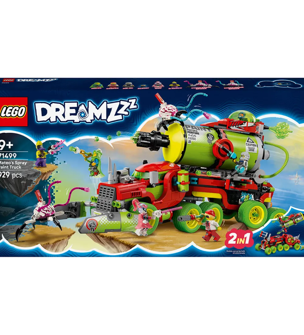 Lego®|Konstruktionslegetøj-LEGO® DREAMZzz - Mateos Spraydåsevogn 71499 - 929 Dele