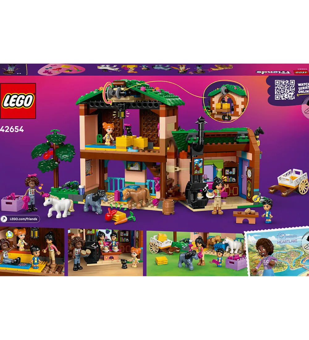 Lego®|Konstruktionslegetøj-LEGO® Friends - Ponyfarm Og Stald 42654 - 727 Dele