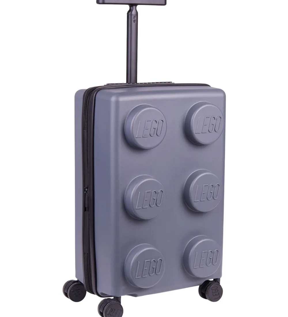 Børnekufferter-LEGO® Tasker LEGO® Kuffert - Brick 2x3 - Expandable PP - 31 L - Stone Grey