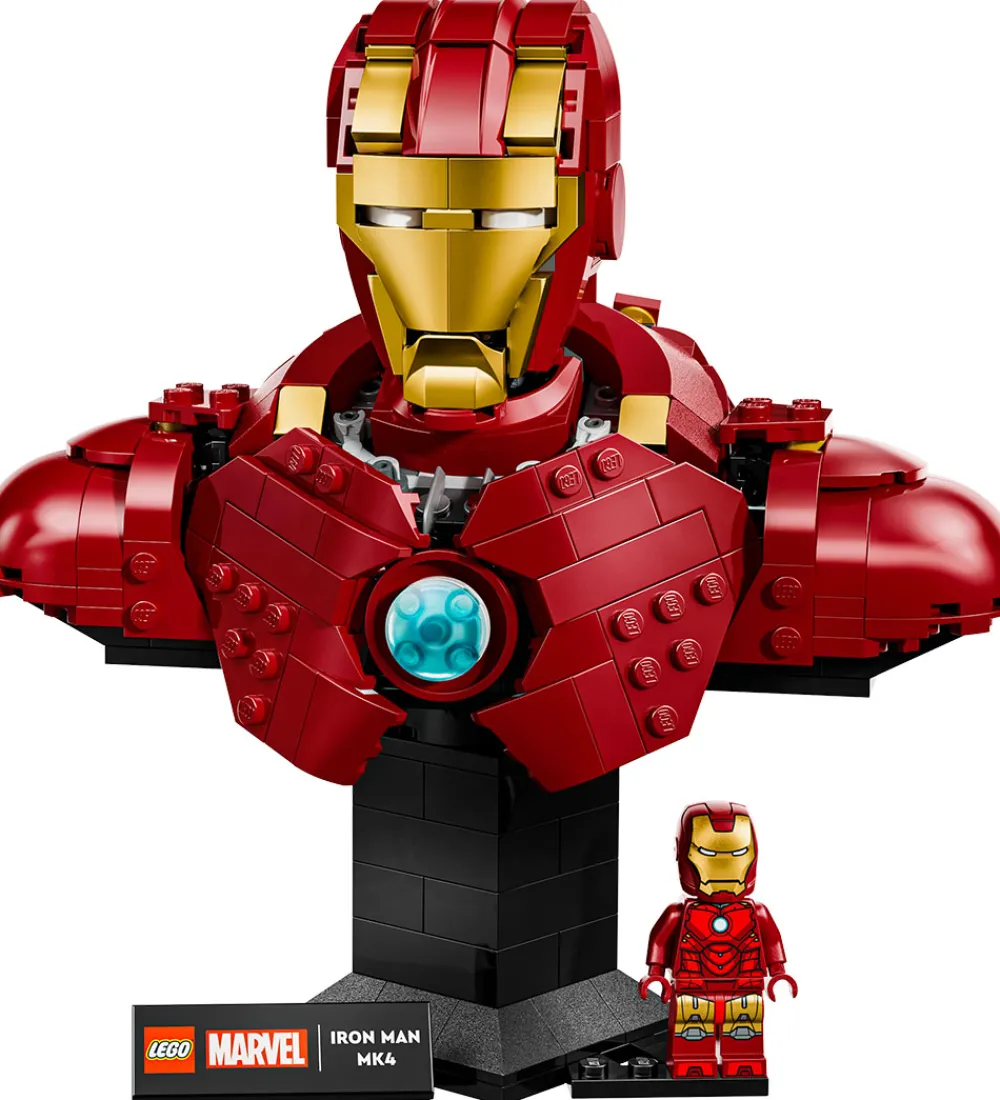 Konstruktionslegetøj|Byg Og Klodser-LEGO® Marvel - Iron Man MK4-buste 76327 - 436 Dele