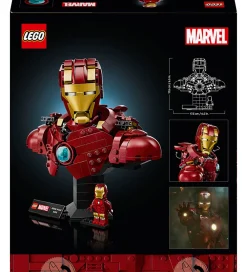 Konstruktionslegetøj|Byg Og Klodser-LEGO® Marvel - Iron Man MK4-buste 76327 - 436 Dele