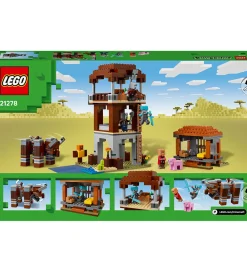 Lego®|Konstruktionslegetøj-LEGO® Minecraft - Røverforposten Og Ravager 21278 - 665 Dele
