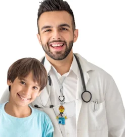 Lommelygter|Nøgleringe-LEGO® Nøglering m. Lommelygte - Male Doctor
