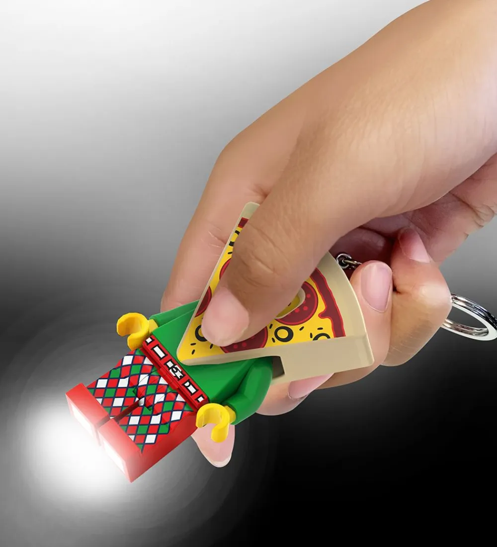 Lommelygter-LEGO® Nøglering m. Lommelygte - Pizza Guy