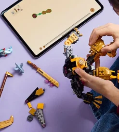 Lego®|Konstruktionslegetøj-LEGO® Ninjago - Arins Spinjitzu-kamprobot 71839 - 213 Dele