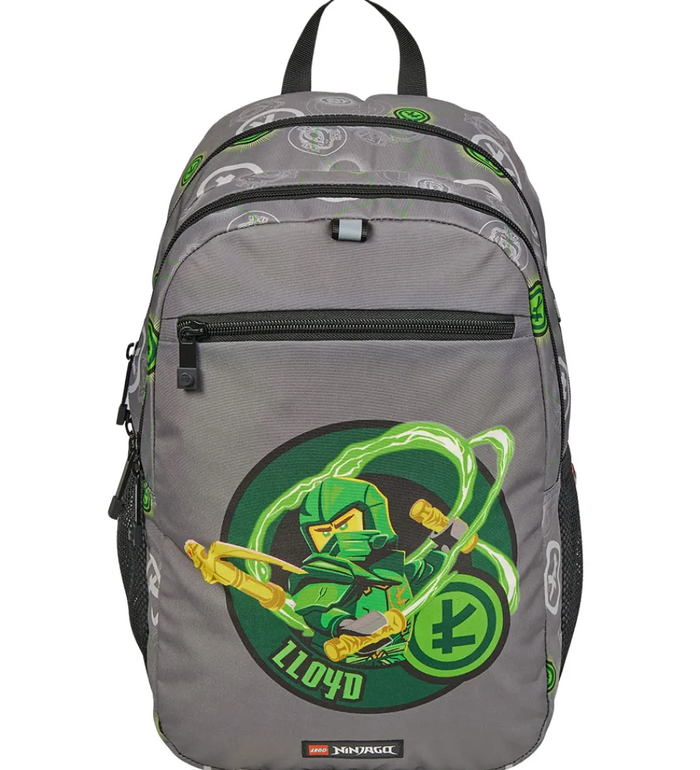 LEGO® Tasker Skoletasker*LEGO® Ninjago Rygsæk - Elemental Master Of Energy - 18 L - Grå