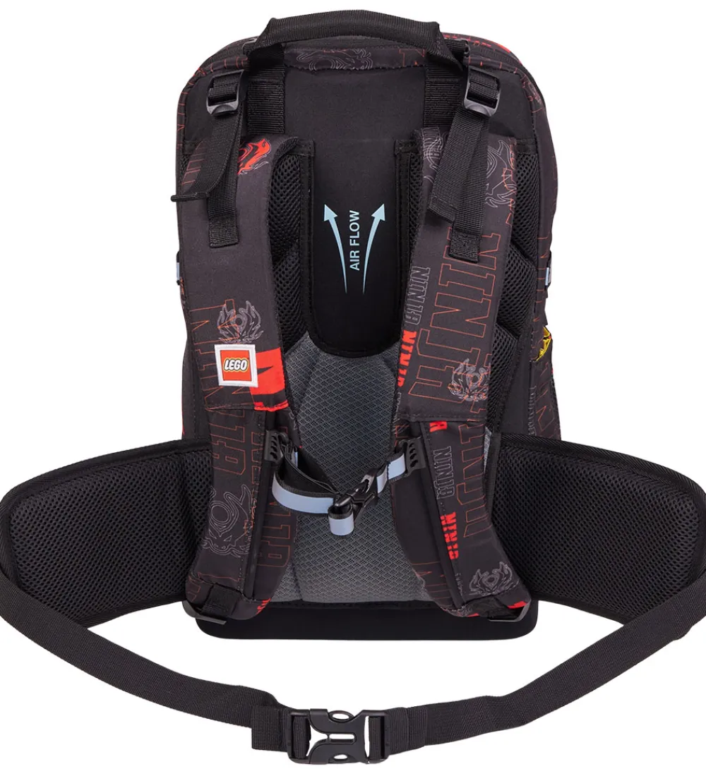 Skoletasker-LEGO® Tasker LEGO® Ninjago Skoletaskesæt - Dragon Energy - 20 L - Sort