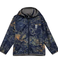 Softshell-LEGO® Wear LEGO® Ninjago Softshelljakke - LWSaku 200 - Dark Navy m. Print