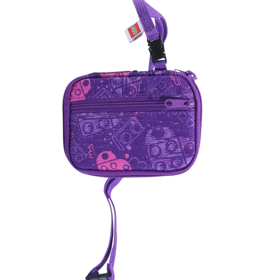 Punge-LEGO® Tasker LEGO® Pung - Friends - Hearts - Lilla m. Glimmer