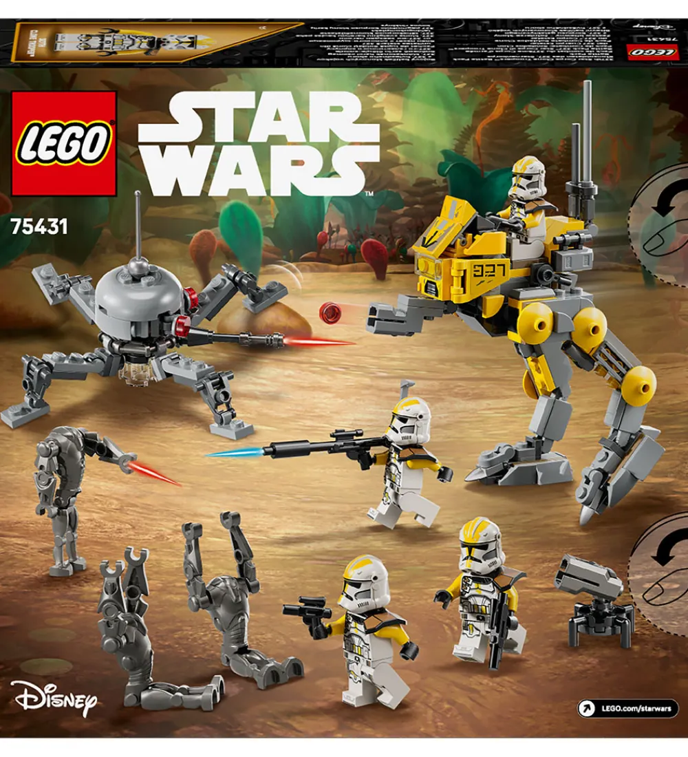 Lego®|Konstruktionslegetøj-LEGO® Star Wars - Battle Pack Med Klonsoldater 75431 - 258 Dele