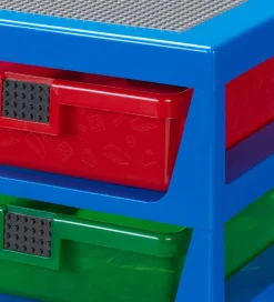 Skuffer-LEGO® Storage Opbevaring m. 3 Skuffer - 34x32x38 - Blå