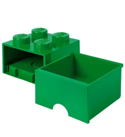 Skuffer-LEGO® Storage Opbevaringsskuffe - 4 Knopper - 25x25x18 - Grøn