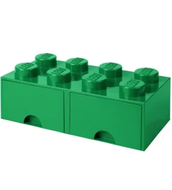 LEGO® Storage Skuffer*Opbevaringsskuffe - 8 Knopper - 50x25x18 - Grøn