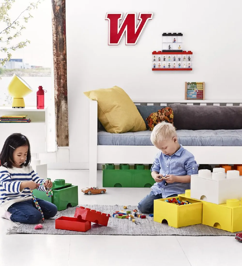 LEGO® Storage Skuffer*Opbevaringsskuffe - 8 Knopper - 50x25x18 - Grøn