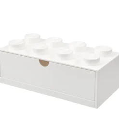 LEGO® Storage Skuffer*Opbevaringsskuffe - 8 Knopper - 31x15x9 - Hvid