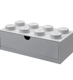 Skuffer-LEGO® Storage Opbevaringsskuffe - 8 Knopper - 31x15x9 - Grå
