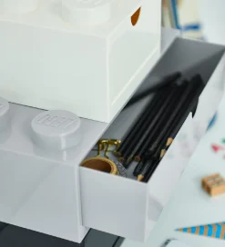Skuffer-LEGO® Storage Opbevaringsskuffe - 8 Knopper - 31x15x9 - Grå