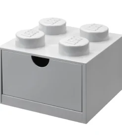 Skuffer-LEGO® Storage Opbevaringsskuffe - 4 Knopper - 15x15x9 - Grå