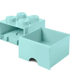 Skuffer-LEGO® Storage Opbevaringsskuffe - 4 Knopper - 25x25x18 - Aquablå