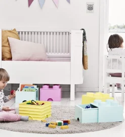 Skuffer-LEGO® Storage Opbevaringsskuffe - 4 Knopper - 25x25x18 - Aquablå