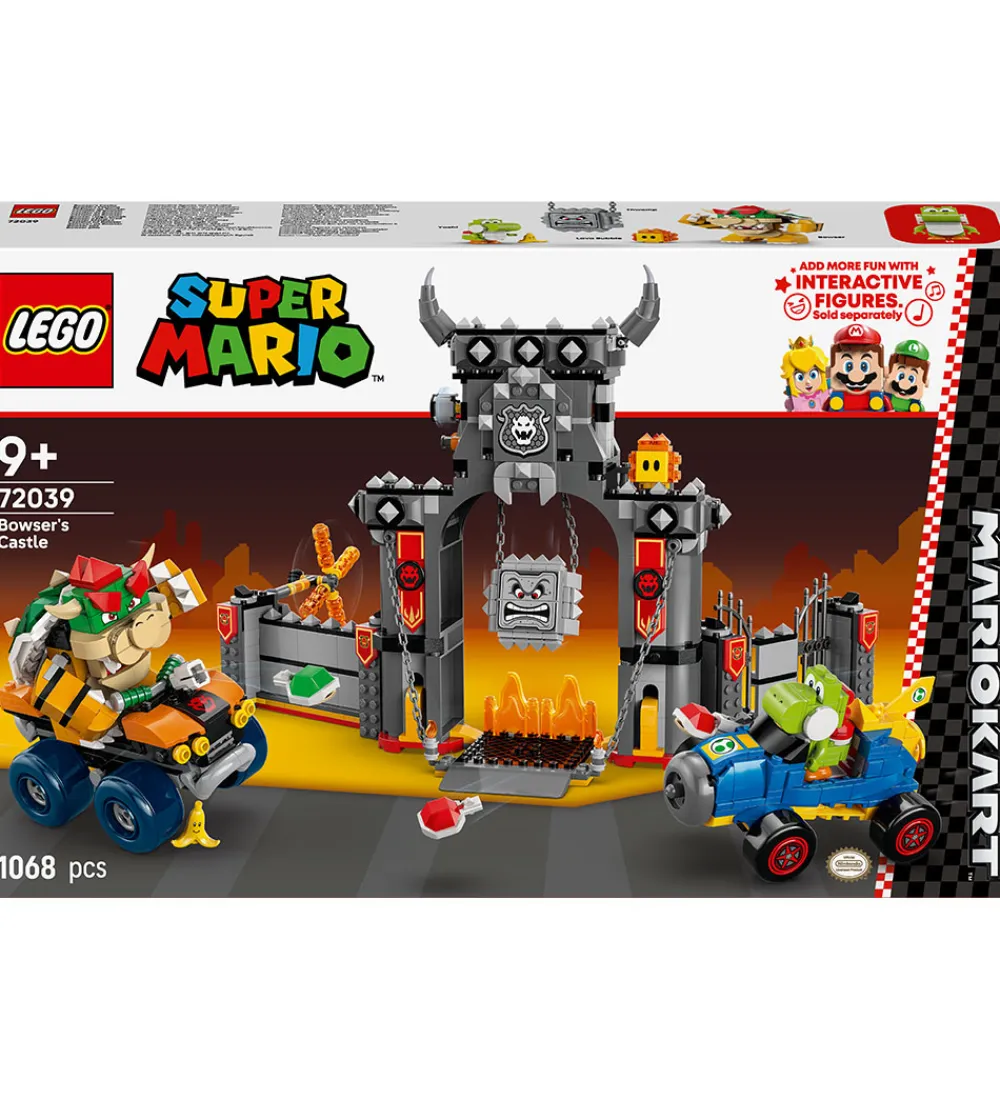 Lego®|Konstruktionslegetøj-LEGO® Super Mario - Mario Kart Bowser's Castle 72039 - 1068 Dele