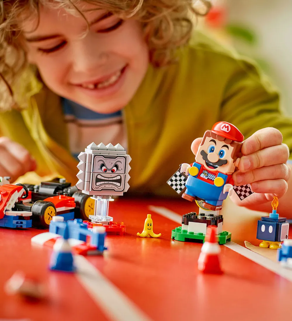 Lego®|Konstruktionslegetøj-LEGO® Super Mario - Mario Kart Interaktiv Mario 72043 - 278 Dele