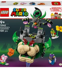 Lego®|Konstruktionslegetøj-LEGO® Super Mario - Prince Florian Og Castle Bowser 72042 - 1251