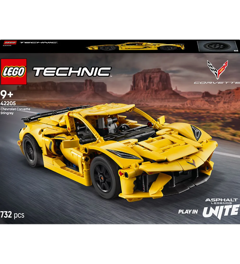 LEGO® Lego®|Byg Og Klodser*Technic - Chevrolet Corvette Stingray 42205 - 732 Dele