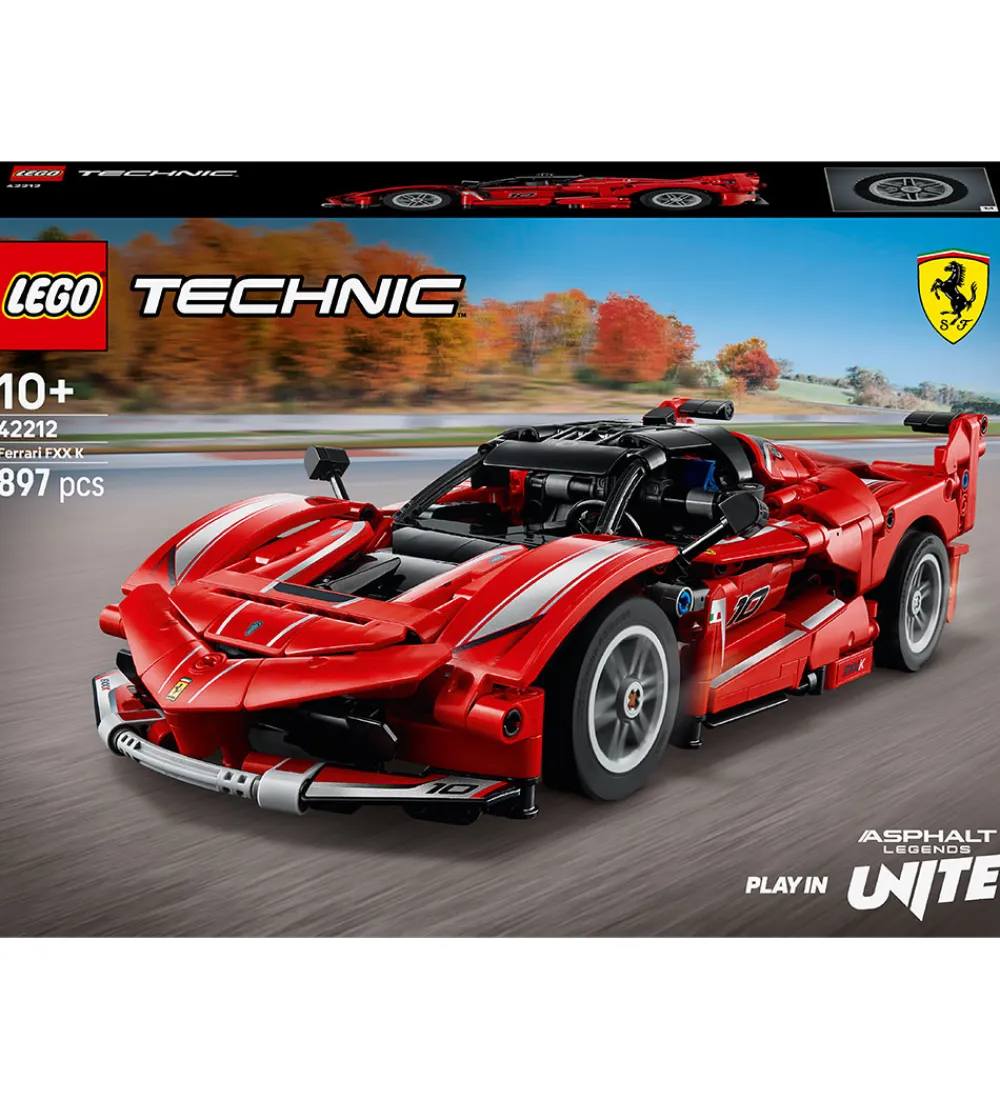 Lego®|Konstruktionslegetøj-LEGO® Technic - Ferrari FXX K 42212 - 897 Dele