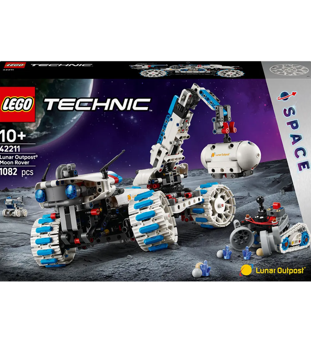 Lego®|Konstruktionslegetøj-LEGO® Technic - Lunar Outpost Månerover Rumfartøj 42211 - 1082 D