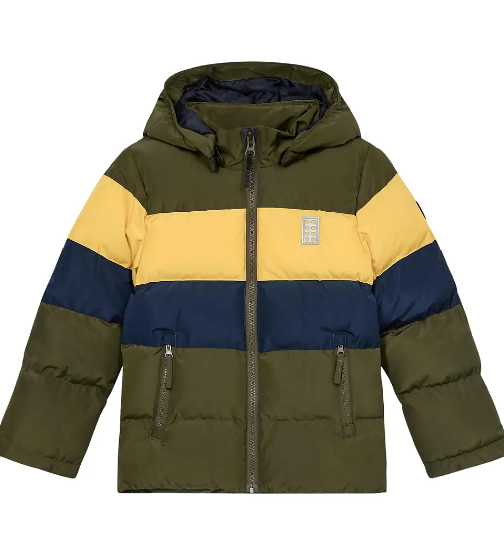 LEGO® Wear Overgangsjakker|Dunjakker Og Dynejakker*Dynejakke - LWJipe 705 - Yellow/Navy/Army