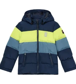 Overgangsjakker|Dunjakker Og Dynejakker-LEGO® Wear Dynejakke - LWJipe 705 - Navy/Blå/Gul