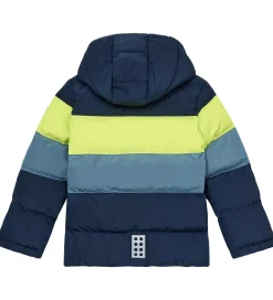 Overgangsjakker|Dunjakker Og Dynejakker-LEGO® Wear Dynejakke - LWJipe 705 - Navy/Blå/Gul