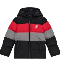 LEGO® Wear Overgangsjakker|Dunjakker Og Dynejakker*Dynejakke - LWJipe 705 - Sort/Rød/Grå