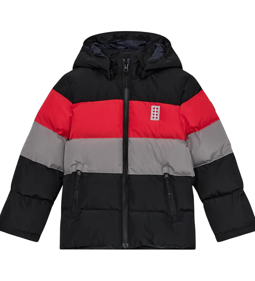 LEGO® Wear Overgangsjakker|Dunjakker Og Dynejakker*Dynejakke - LWJipe 705 - Sort/Rød/Grå