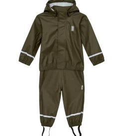 Regntøj-LEGO® Wear Regntøj m. Seler - PU - LWJivan 200 - Dark Khaki