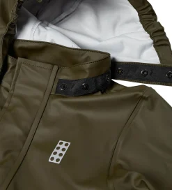 Regntøj-LEGO® Wear Regntøj m. Seler - PU - LWJivan 200 - Dark Khaki