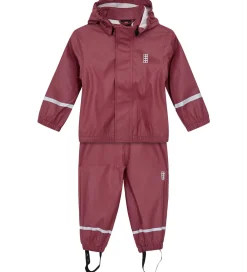 Regntøj-LEGO® Wear Regntøj m. Seler - PU - LWJivan 200 - Mørk Rosa