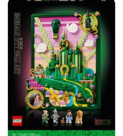 Lego®|Konstruktionslegetøj-LEGO® Wicked - Emerald City - Vægkunst 75685 - 1518 Dele